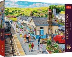 Trefl 1000 Premium Plus  - Tea Time: The Village Station_FSC Mix 70%