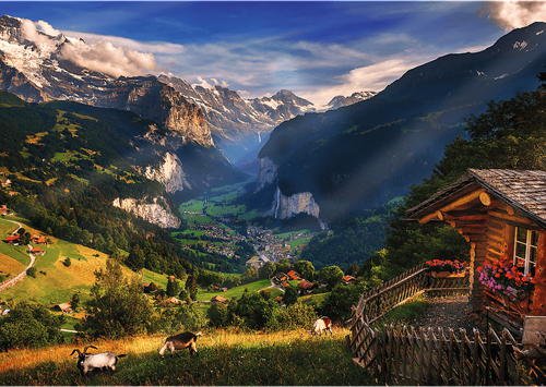 Trefl 1000 Premium Plus  - Photo Odyssey: Lauterbrunnen Valley, Switzerland_FSC Mix 70%-2