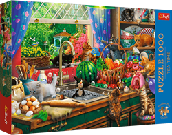 Trefl 1000 Premium Plus  - Tea Time: Troublemaker kittens_FSC Mix 70%