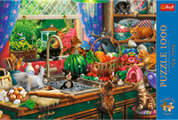 Trefl 1000 Premium Plus  - Tea Time: Troublemaker kittens_FSC Mix 70%-3