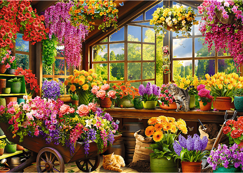 Trefl 1000 Premium Plus  - Tea Time: Preparations for spring_FSC Mix 70%-2