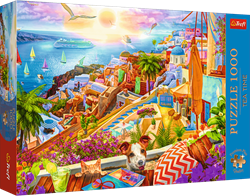 Trefl 1000 Premium Plus  - Tea Time: Visit Santorini_FSC Mix 70%