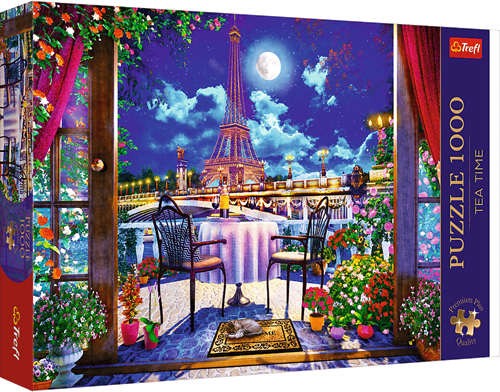 Trefl 1000 Premium Plus  - Tea Time: Parisian Moonlight_FSC Mix 70%