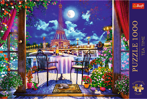 Trefl 1000 Premium Plus  - Tea Time: Parisian Moonlight_FSC Mix 70%-3