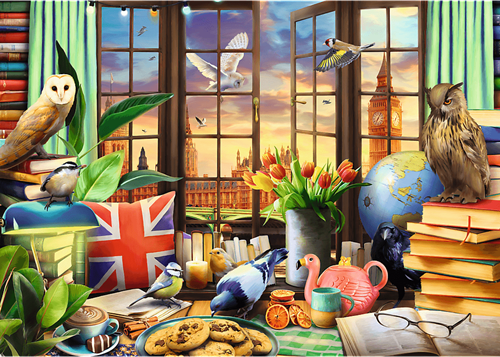 Trefl 1000 Premium Plus  - Tea Time: All things British_FSC Mix 70%-2