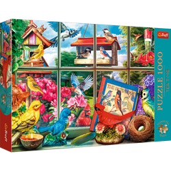 Trefl 1000 Premium Plus  - Tea Time: World of birds_FSC Mix 70%
