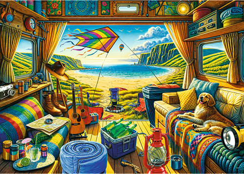 Trefl 1000 Premium Plus  - Tea Time: Van Life_FSC Mix 70%-2