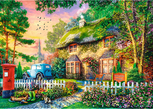 Trefl 1000 Premium Plus  - Tea Time: Stoney Lane Cottage_FSC Mix 70%-2