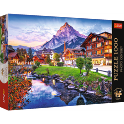 Trefl 1000 Premium Plus  - Photo Odyssey: Alpine village, Switzerland_FSC Mix 70%