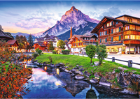 Trefl 1000 Premium Plus  - Photo Odyssey: Alpine village, Switzerland_FSC Mix 70%-2