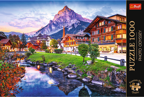 Trefl 1000 Premium Plus  - Photo Odyssey: Alpine village, Switzerland_FSC Mix 70%-3