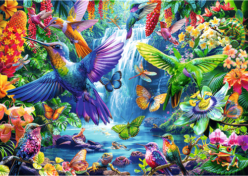 Trefl 1000  - Tropical Hummingbirds-2