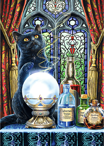 Trefl 1000 Premium Plus  - Magic Collection by Lisa Parker: Witch's apprentice_FSC Mix 70%-2