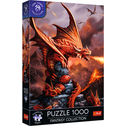 Trefl 1000 Premium Plus  - Fantasy Collection by Anne Stokes: Fire Dragon_FSC Mix 70%