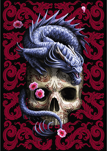 Trefl 1000 Premium Plus  - Fantasy Collection by Anne Stokes: Oriental Dragon_FSC Mix 70%-2