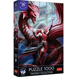 Trefl 1000 Premium Plus  - Fantasy Collection by Anne Stokes: Scarlet Mage_FSC Mix 70%
