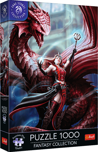 Trefl 1000 Premium Plus  - Fantasy Collection by Anne Stokes: Scarlet Mage_FSC Mix 70%