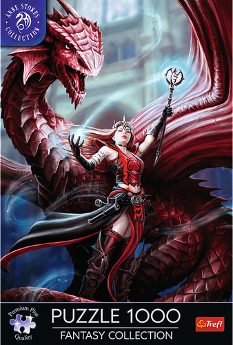 Trefl 1000 Premium Plus  - Fantasy Collection by Anne Stokes: Scarlet Mage_FSC Mix 70%-3