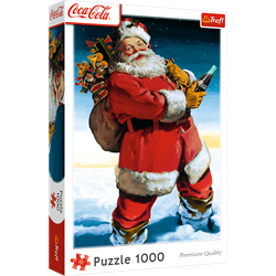 Trefl 1000 - Coca-Cola: Santa Claus in the snow_FSC Mix 70%