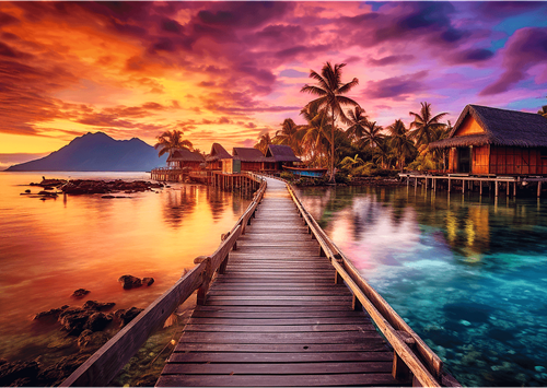 Trefl 1000 - Paradise island_FSC Mix 70%-2