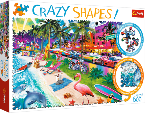 Trefl 600 Crazy Shapes - Miami Beach"