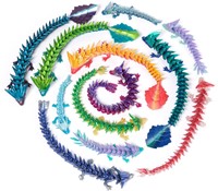 Crystalynx - CDU 6 pcs Dragons (30 cm) (Assortment)-2