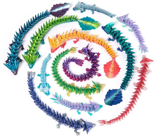Crystalynx - CDU 6 pcs Dragons (30 cm) (Assortment)-2