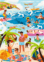 Trefl 1000 Premium Plus - The Art of Colour: In the Heat of the Holiday Season_FSC Mix 70%-2