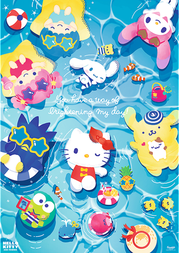 Trefl 1000 Premium Plus - Hello Kitty Summer Vibes_FSC Mix 70%-2