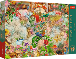 Trefl 1000 Premium Plus - Tea Time: Antique World Map_FSC Mix 70%
