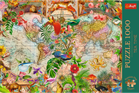 Trefl 1000 Premium Plus - Tea Time: Antique World Map_FSC Mix 70%-3