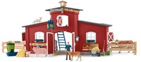 Schleich Farm World Red Barn With Animals And Accessories