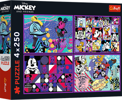Trefl 4x250 - A series of Mickey Mouse adventures / Disney Mickey Mouse and Friends_FSC Mix 70%