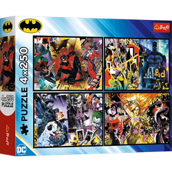 Trefl 4x250 - Batman in action / Warner Batman_FSC Mix 70%