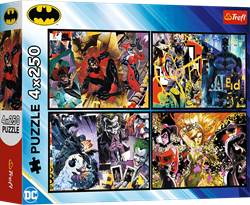 Trefl 4x250 - Batman in action / Warner Batman_FSC Mix 70%