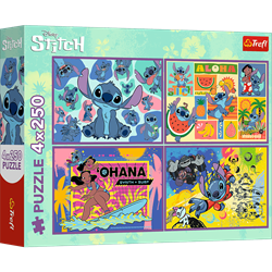 Trefl 4x250 - Amazing Stitch / Disney Lilo&Stitch_FSC Mix 70%