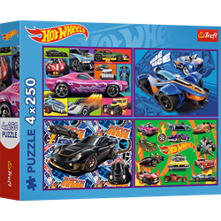 Trefl 4x250 - Racing cars / Mattel Hot Wheels_FSC Mix 70%
