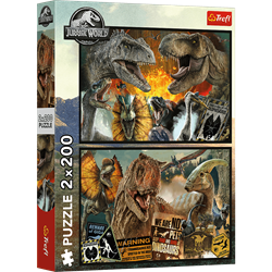 Trefl 2x200 - Prehistoric world / Universal Jurrasic World_FSC Mix 70%