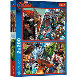 Trefl 2x200 - Defenders of the world / Disney Marvel The Avengers_FSC Mix 70%