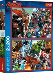 Trefl 2x200 - Defenders of the world / Disney Marvel The Avengers_FSC Mix 70%