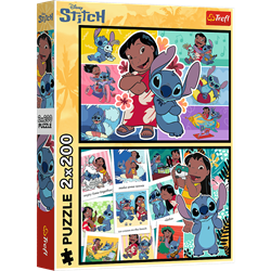 Trefl 2x200 - The happy life of Stitch / Disney Lilo&Stitch_FSC Mix 70%