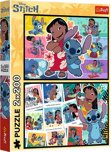Trefl 2x200 - The happy life of Stitch / Disney Lilo&Stitch_FSC Mix 70%