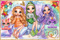 Trefl 2x200 - Rainbow dolls / MGA Rainbow high_FSC Mix 70%-3