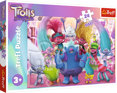 Trefl 24 Maxi - In the world of Trolls / Universal Trolls 3 (2023)