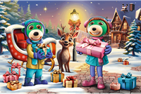 Trefl 24 Maxi - Winter time with Trefliks / KAZSTUDIO SA The Treflik Family-2