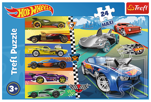 Trefl 24 Maxi - Fast Hot Wheels / Mattel Hot Wheels-3