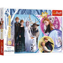 Trefl 100 Glitter - In the glow of love / Disney Frozen 2