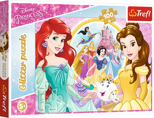 Trefl 100 Glitter - Memories of Bella and Ariel / Disney Princess
