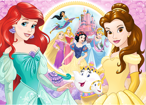 Trefl 100 Glitter - Memories of Bella and Ariel / Disney Princess-2