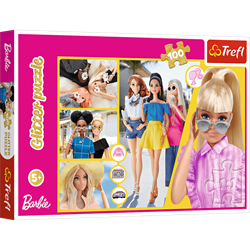 Trefl 100 Glitter - Glitter Barbie / Mattel, Barbie
